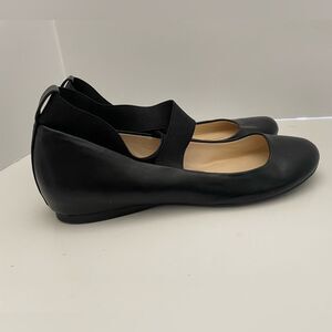 Jessica Simpson Black Mandayss Ankle Strap Ballet Flats Size 7.5